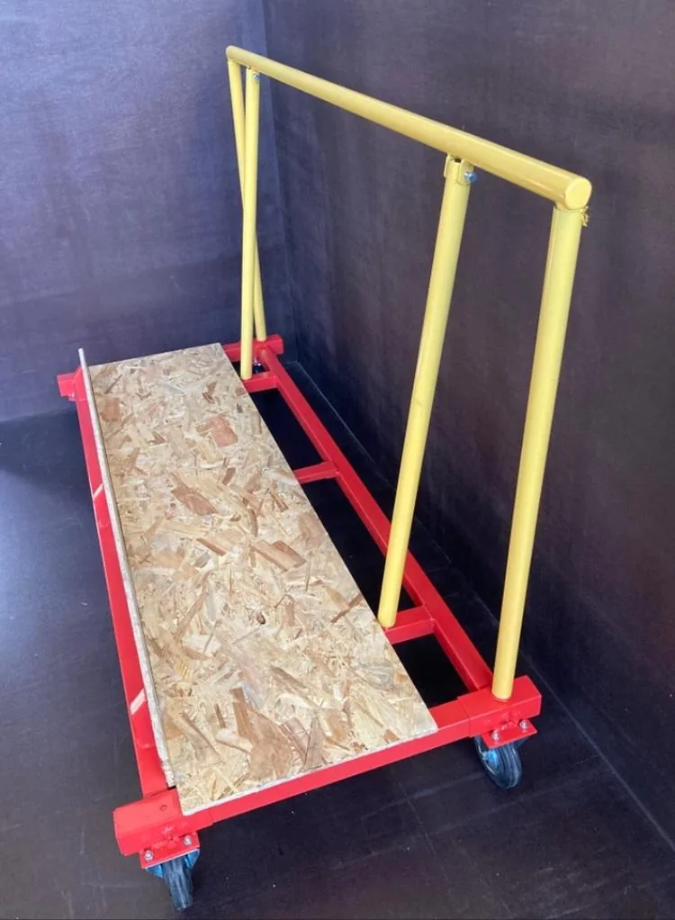 Cărucior transport materiale EGEA — OSB șantier vertical