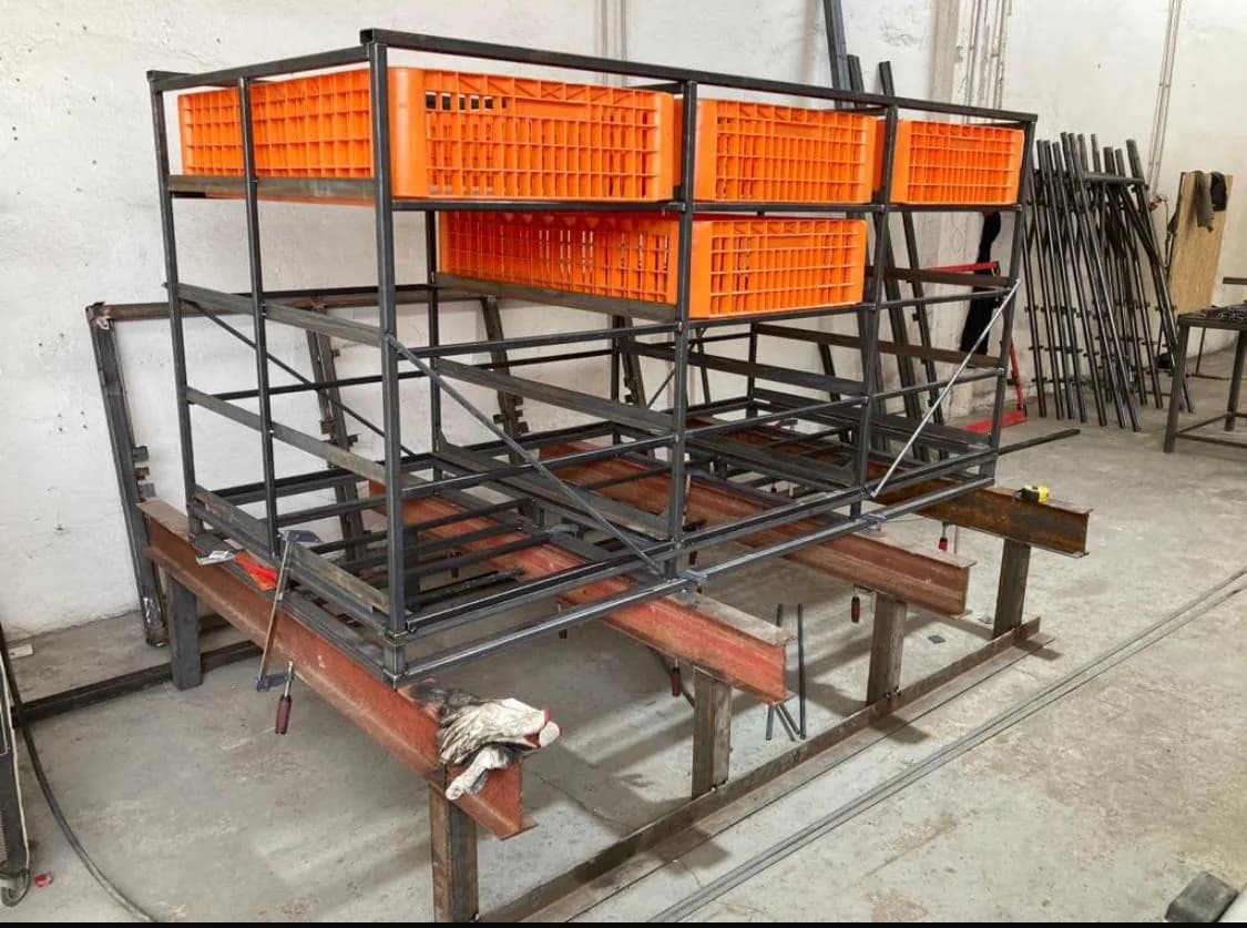 Container transport păsări EGEA — metalic ventilat