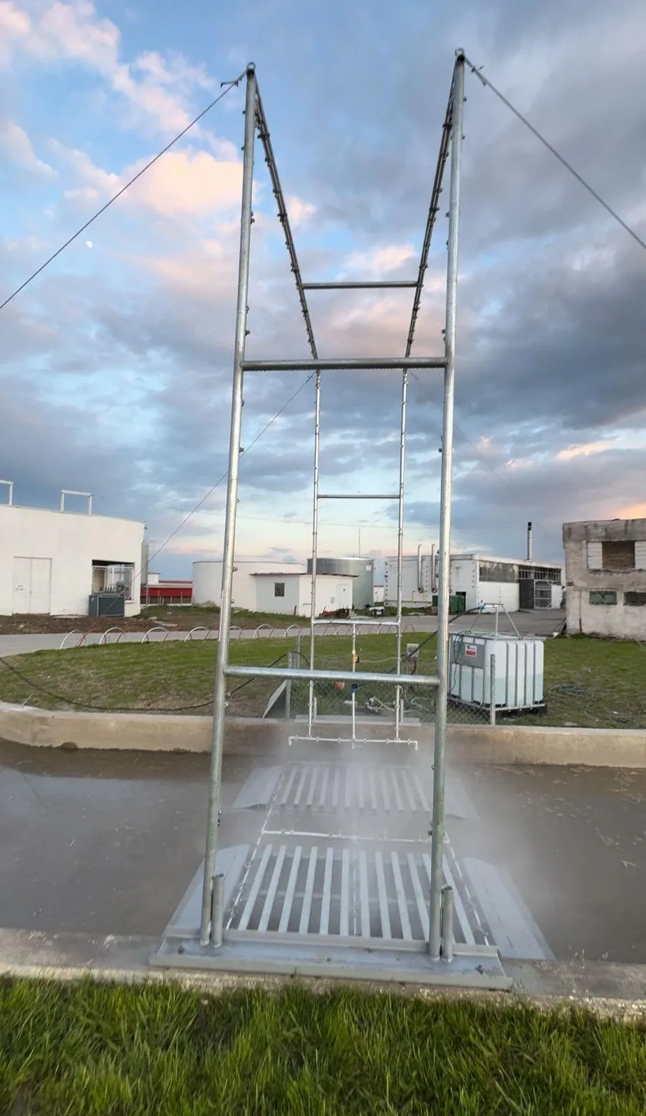 Poartă dezinfectare auto Tip Arcadă EGEA — duze pulverizare