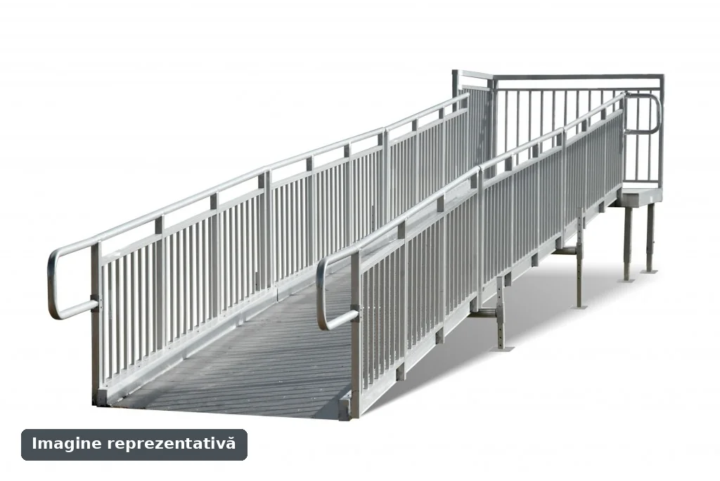 Rampe persoane cu dizabilități EGEA — metalice scaun rulant