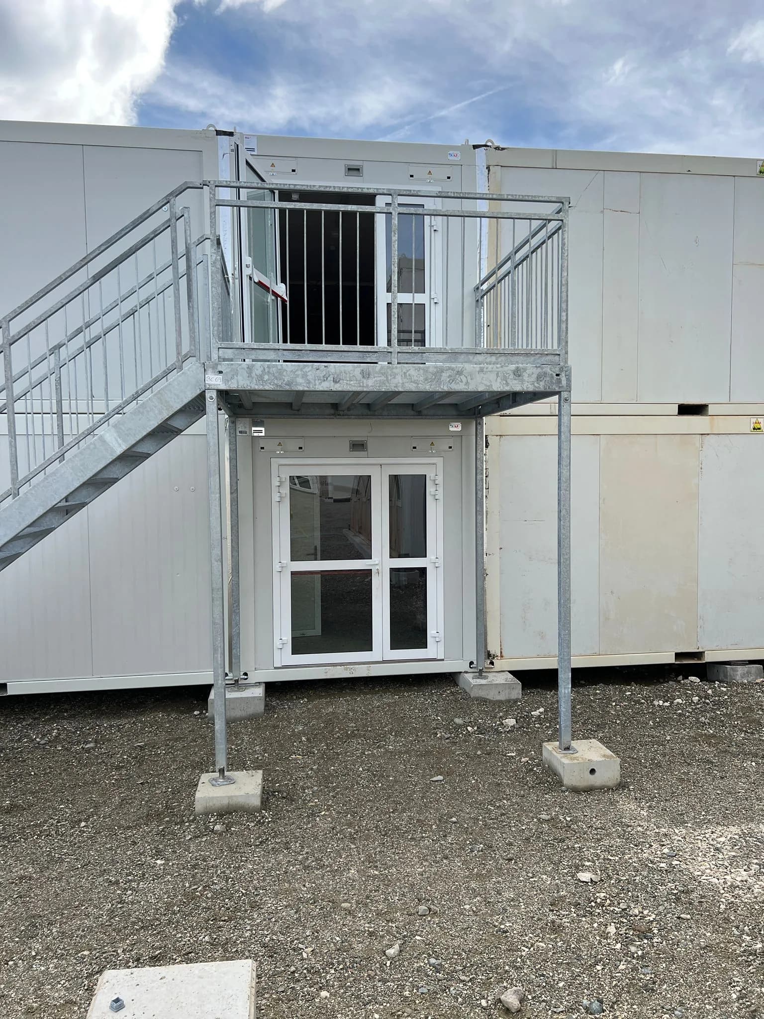 Scară modulară container EGEA — albastru