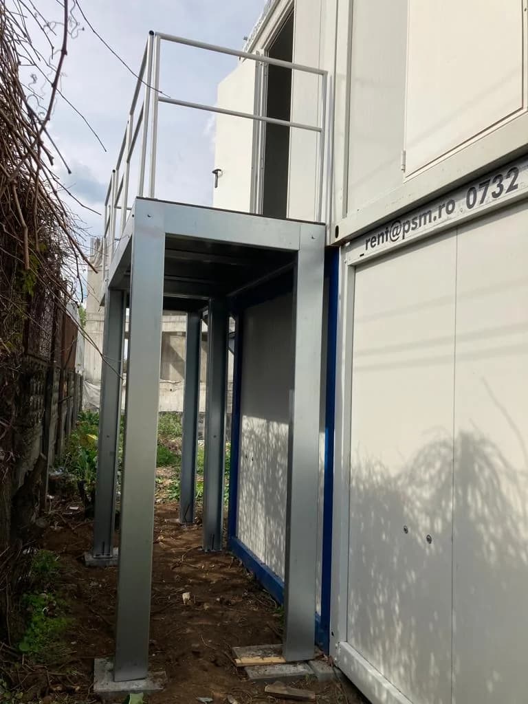 Scară modulară container EGEA — platformă