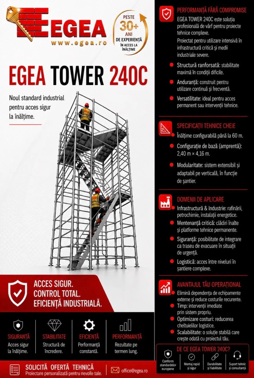 Scară turn 240C EGEA