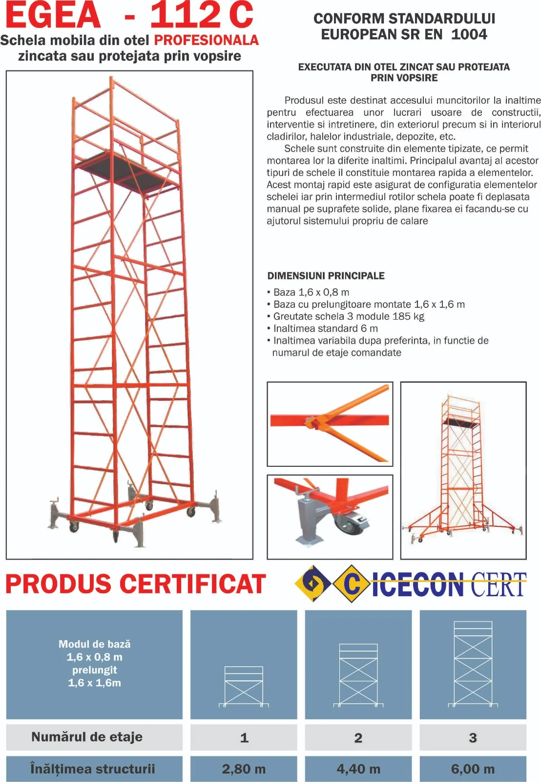 Schelă 112C EGEA — mobilă modulară